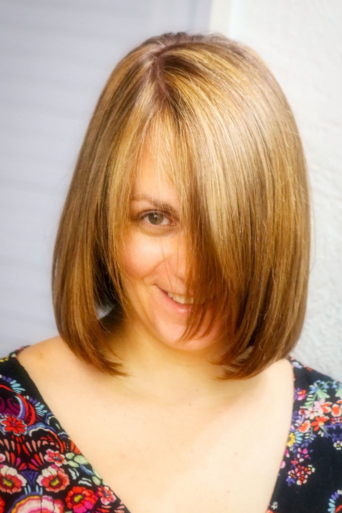 IMG_6665 Blond 1 Eye Through Hair Connoissieur Hair Studio Ottawa